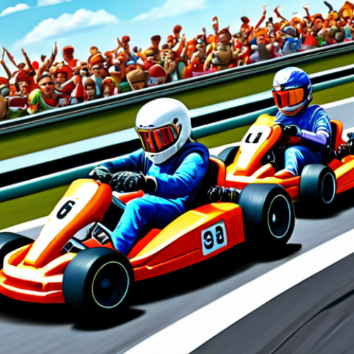 Home 20 **
"Kart Rider fan art: A vibrant digital painting of Kart Rider characters racing on a creative, imaginative track. Emphasize the unique artistic style and the artist's passion for the game."
**