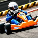 ** A racing kart with unique abilities, speeding during a Kart Rider race.

**