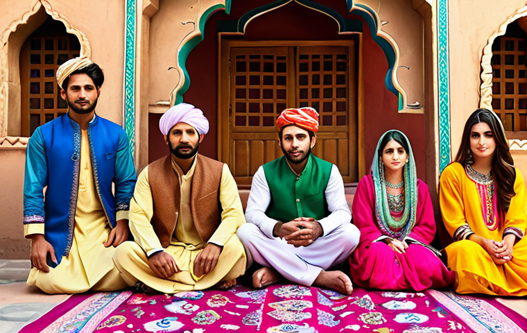 **Prompt:** KartRider characters in traditional Pakistani clothing, vibrant colors, festive atmosphere.