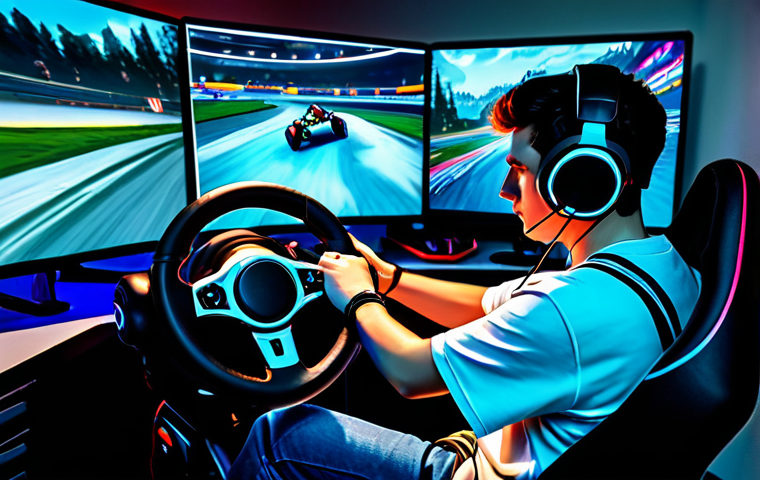 **

"A vibrant, dynamic scene of a fully clothed professional gamer intensely focused on playing Kart Rider Drift, safely navigating a challenging turn in reverse. The gamer is wearing modest, comfortable attire, with headphones on, illuminated by the glow of a monitor displaying the game.  Background shows a modern gaming setup.  Perfect anatomy, correct proportions, well-formed hands, proper finger count, professional quality, appropriate content, safe for work, family-friendly."

**