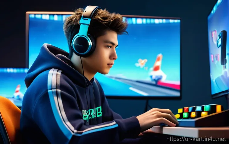 카트라이더 이벤트 코인 획득법 - **Prompt for Daily Gaming Achievement:**
"A vibrant and detailed image of a young male gamer, ap...