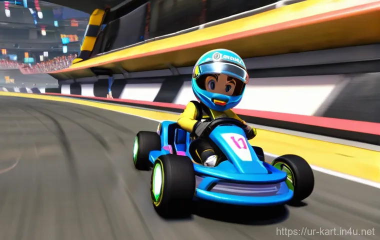 카트라이더 초보자를 위한 기사 - **Prompt:** "A dynamic and exhilarating close-up of a futuristic racing kart, mid-drift, on a vibran... 카트라이더 초보자를 위한 기사 - **Prompt:** "A dynamic and exhilarating close-up of a futuristic racing kart, mid-drift, on a vibran...