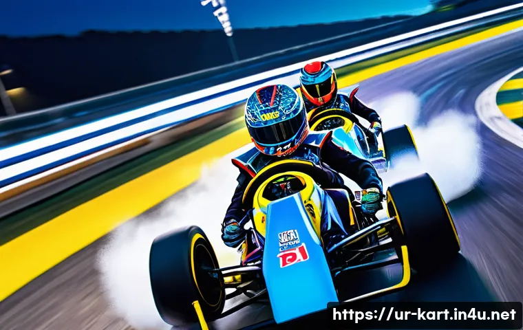 카트라이더 전설급 아이템 공략 - **Dynamic Kart Race with Legendary Karts:**
"A vibrant and action-packed scene depicting a high-...