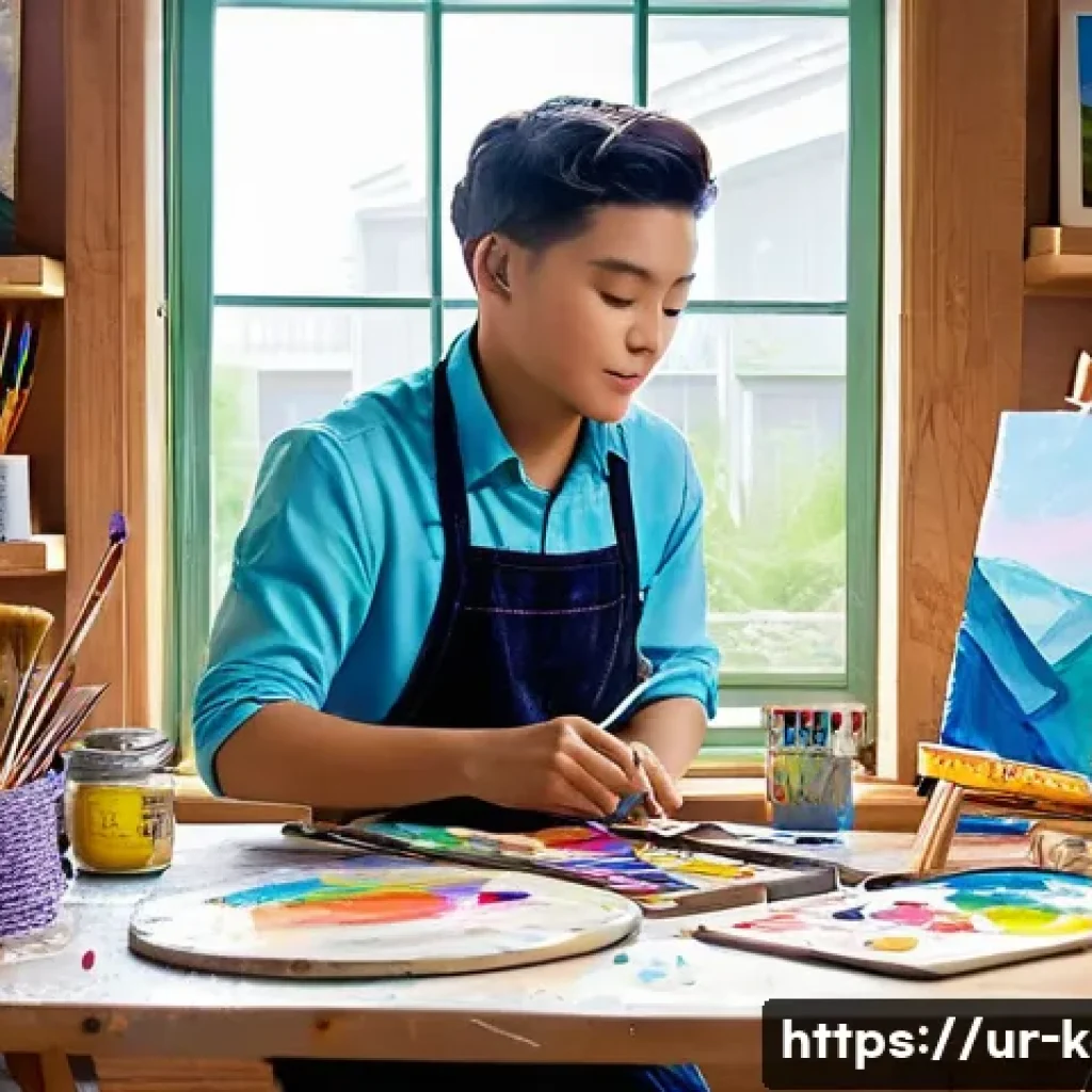 카트라이더 팬아트와 글로벌 커뮤니티 공략 - **Prompt 1: KartRider Characters as Artists**
"A vibrant and detailed digital painting of KartRi...